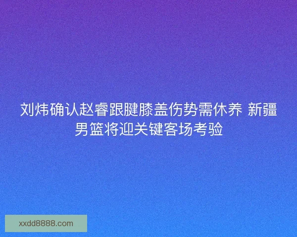 刘炜确认赵睿跟腱膝盖伤势需休养 新疆男篮将迎关键客场考验